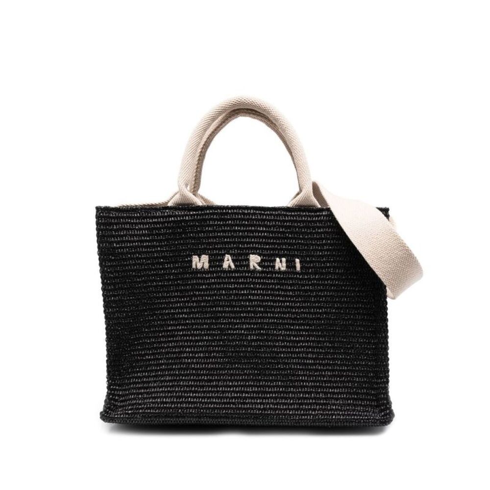 Raffia-Effect Small Tote Bag Women